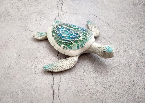 Sea turtle blue - sea, glass